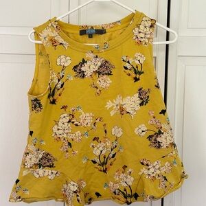 Anthropology, yellow tank top